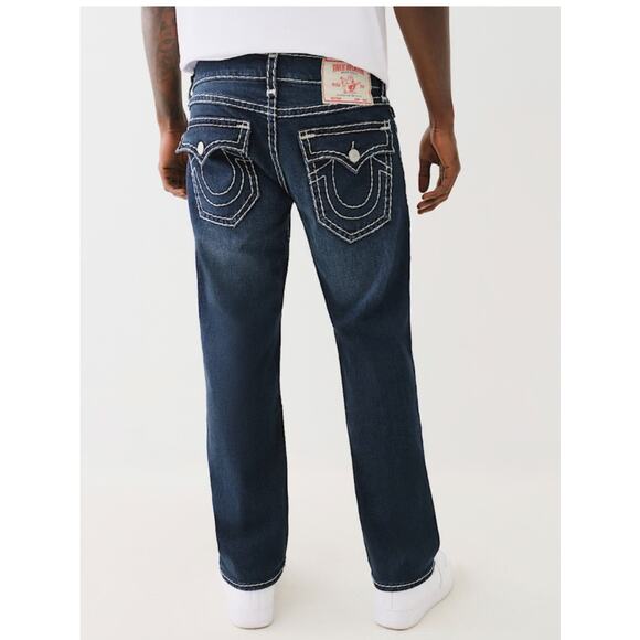 True Religion Mens Straight Sticking Flap Jeans Size 38 - Picture 1 of 13